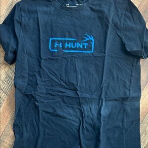 Under Armour Black Tee with Blue Graphic